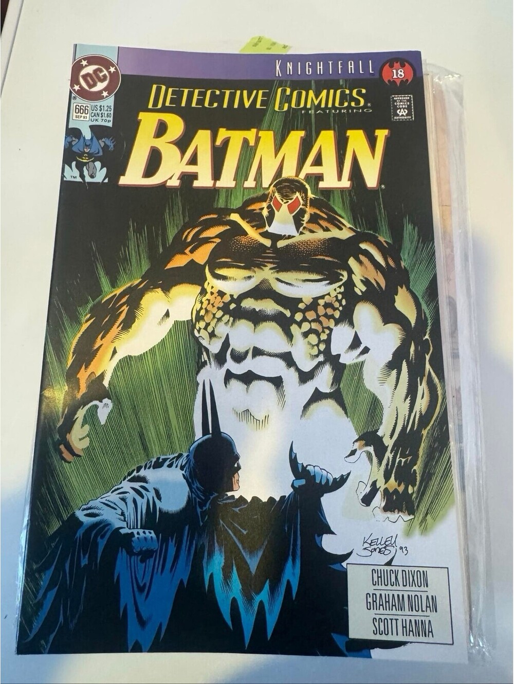 Detective Comics #666 Batman Bane Knightfall Part 18 DC Comics 1993 Kelley Jones